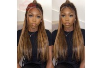 Lace Wigs Lace Human Hair Wigs Highlight Honey Blonde Straight Hair 13×4 Wigs