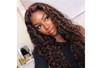 Wigs For Women Extensions For Fine Hair Highlight Water Wave Hair Wigs Kameymall
