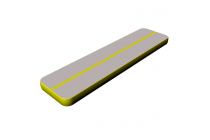 Air Gym Mat Gymnastics Equipment Best Air Track Gray Surface Yellow Side Kameymall 