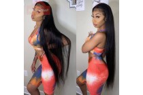 Hair Wigs Black Girl Hair Extensions Long Straight Human Hair 13×4 Lace Front Wigs 