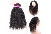 Hair Wigs Extensions For Curly Hair Brazilian Water Wave Bundles Hair Kameymall