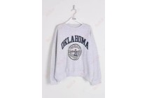 Thin Sweatshirts Women's Grey Sweatshirt Crop Sweatshirt Cozy Sweatshirt Kameymall