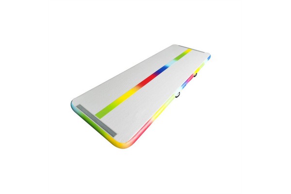 Top Air Tracks Rainbow Air Track Rumbling Folding Gym Mats Gray Surface Kameymall 
