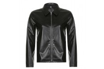 Temperament Pu Leather Jacket Racer Jacket Solid Color Pretty Jackets Kameymall