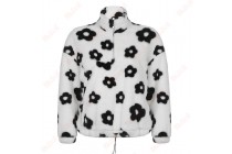 Zipper Plush Warm Sweater Faux Leather Jacket Winter Work Jackets Kameymall