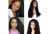 Human Hair Extensions Lace Wigs Front 13×6 Kinky Straight Virgin Wigs Kameymall