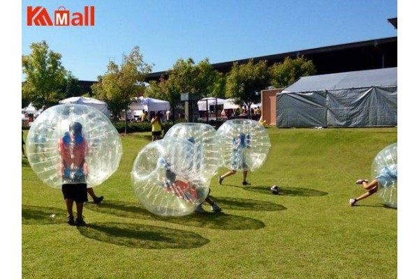 Zorbing Ball Inflatable Bubble Soccer Transparent Resistant For Outdoor Grass Game



