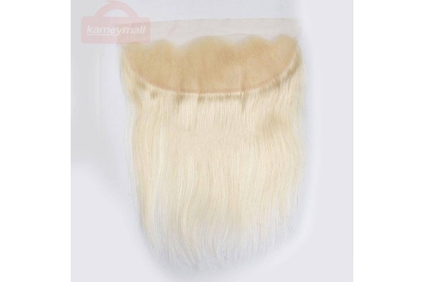 Blonde Wig Hair Extensions For Girls Straight Hair 13×4 Lace Closure Front Kameymall