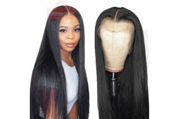 Hair Wigs Long Wigs Human Hair 13x6 Straight Lace Front Wigs  Pre Plucked Hair