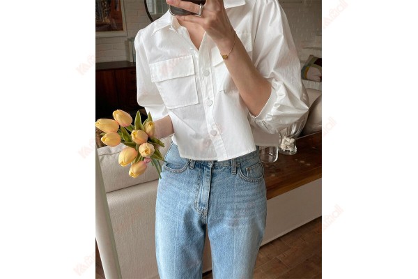 White Casual Shirt Casual Office Shirts Casual Cycling Shirt Dress Shirt Kameymall  