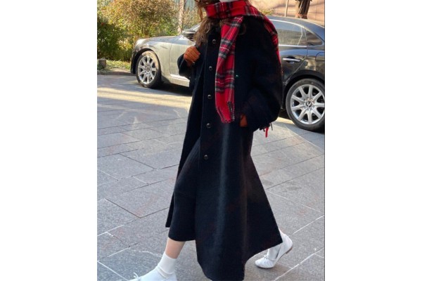 Winter Coat Vintage Commuter Coat Best Women Working Wool Coats Plain Kameymall