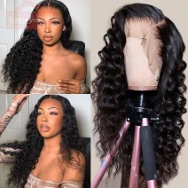 Curly Wig Best Cheap Hair Extensions Lace Front Wigs With Baby Hair 180% Density