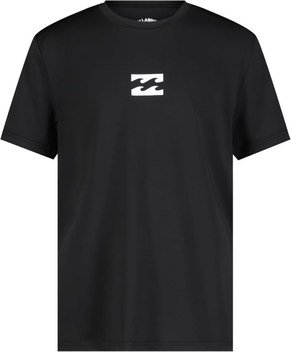 Billabong Boys Short Sleeve Rashguard Surf Shirt with UPF 50+ Sun Protection, Kid's Swim Top rashguard surf shirt