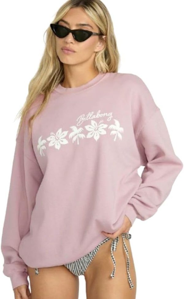 Billabong Ride In Women's Crew Sweatshirt - Haze-2