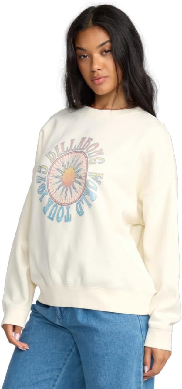 Crewneck Sweatshirt in Salt Crystal by O5 Billabong crystal by o5