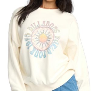 Crewneck Sweatshirt in Salt Crystal by O5 Billabong salt crystal by