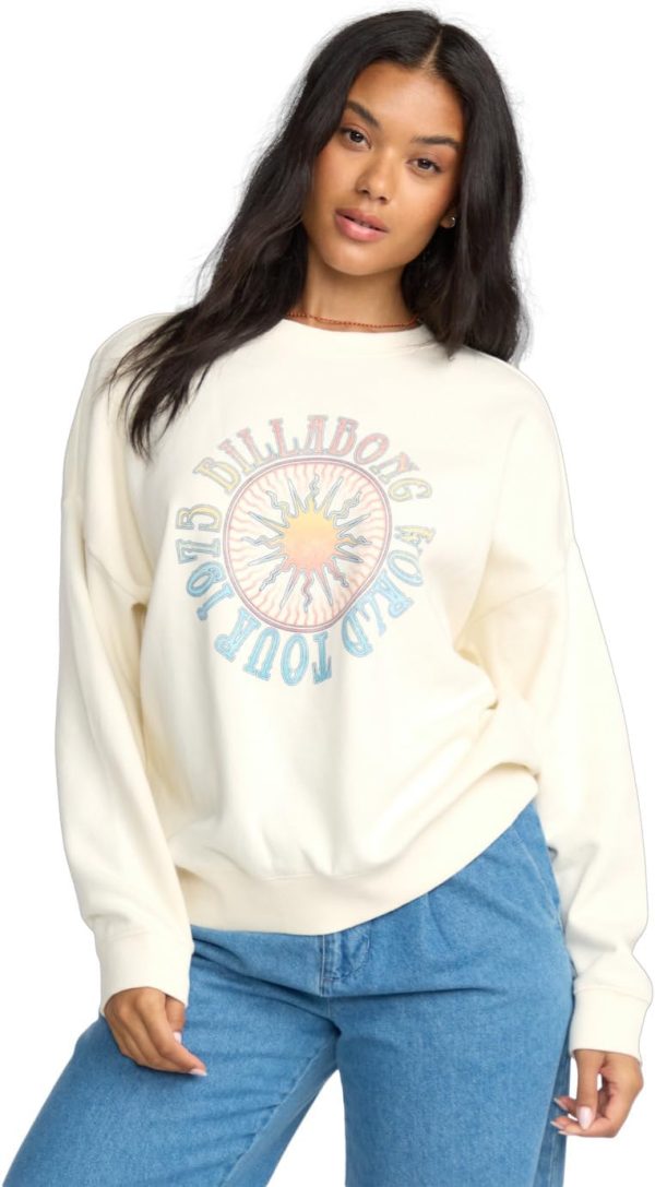 Crewneck Sweatshirt in Salt Crystal by O5 Billabong salt crystal by