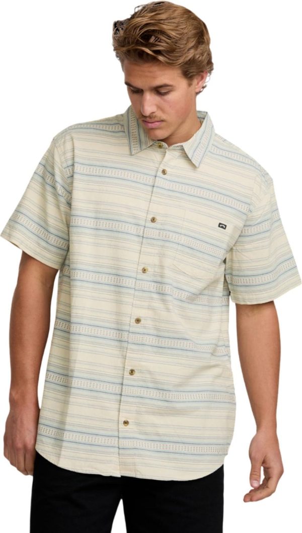 Billabong Men's All Day Stripe Short Sleeve Woven Shirt-0