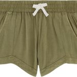 Billabong Girls Mad for You Elastic Waist Pull-on Shorts, Side Seam Pockets girls mad for