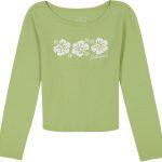 Billabong Girls Long Sleeve Snug Fit Ribbed T-Shirt-0