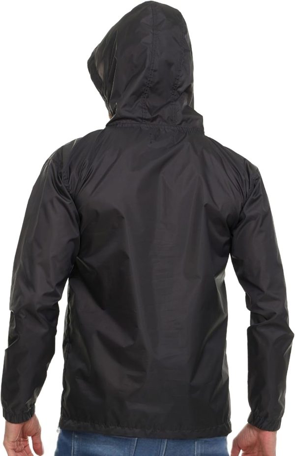 Billabong Big and Tall Rain Jacket - Hoodie Anorak Windbreaker Jacket for Men, Waterproof Water Resistant Raincoat-3