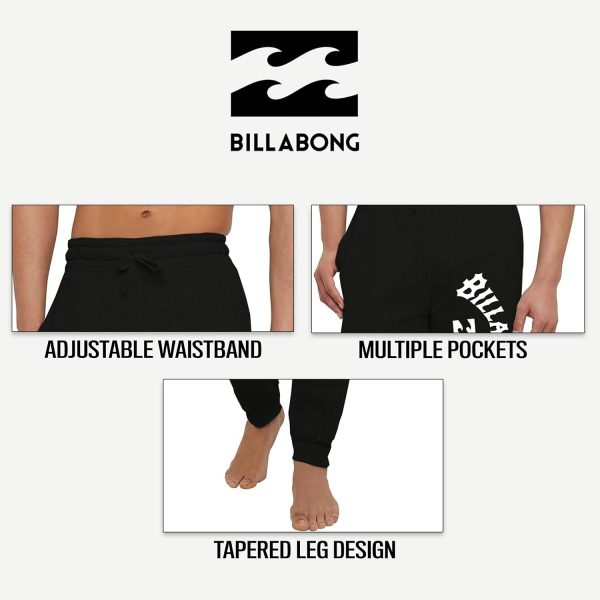 Billabong Big and Tall Sweatpants for Men - French Terry Lounge Jogger Pants-4