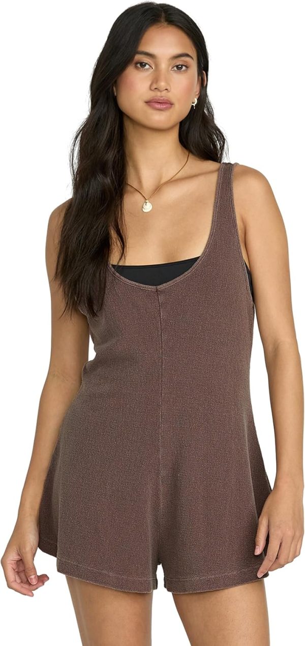 Billabong Women's Never Better Cover-Up Cotton Knit Romper (XS-XL) women s never