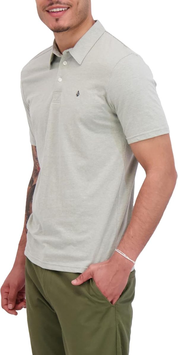 Volcom Short Sleeve Polo Shirt – Classic Fit, Soft Cotton Blend, Modern Casual Style-1