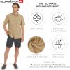 Quiksilver Men's Regular Fit Premium Cotton Short Sleeve Button Down Seersucker Shirt-1
