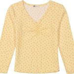 Billabong Girls Long Sleeve Snug Fit Ribbed Top-0