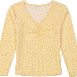Billabong Girls Long Sleeve Snug Fit Ribbed Top-0