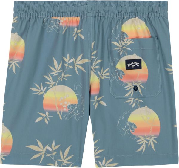 Billabong Boys Layback 4-Way Stretch Swim Trunks with UPF 50+ Sun Protection, Quick Dry Bathing Suit stretch swim trunks