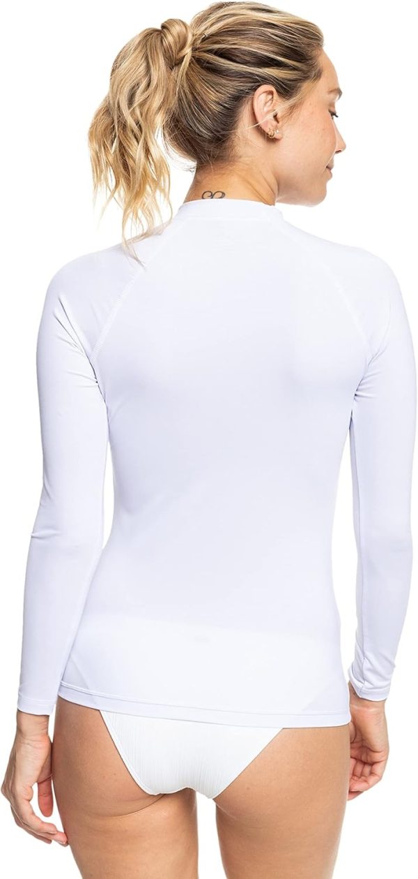 Roxy Womens Fitted Rashguard – UPF 50+, Compression Fit, Swim, Surf, Hiking, Volley, Workout, Yoga, Quick-Dry Swim Shirt-2
