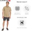 Quiksilver Men's Regular Fit Premium Cotton Short Sleeve Button Down Seersucker Shirt-4