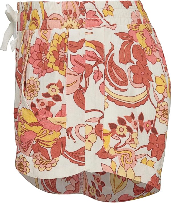 Billabong Girls Mad for You Elastic Waist Pull-on Shorts, Side Seam Pockets-1