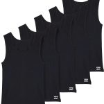 Billabong Mens Undershirts 5 Pack Lightweight Tank Tops for Men Classic Ribbed Cotton-0