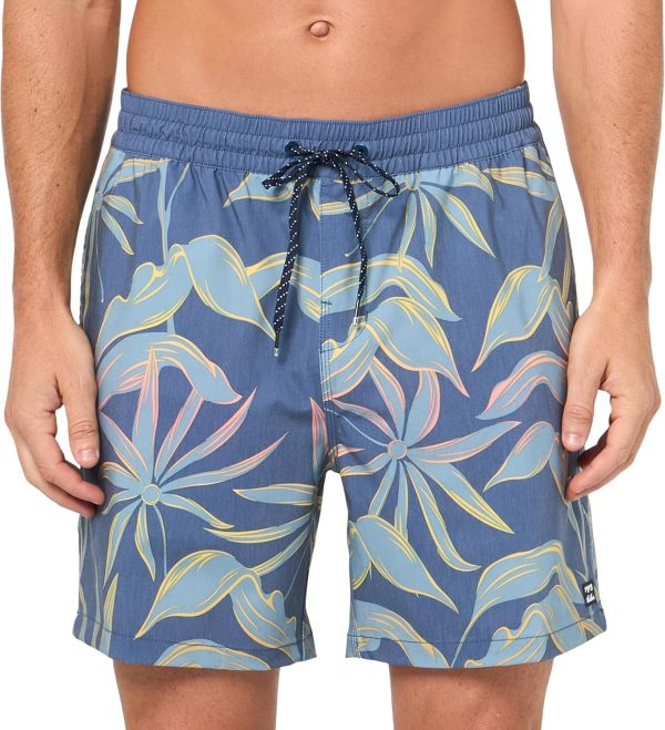 Billabong Mens Standard Elastic Waist Stretch Sundays Layback Boardshort Swim Short Trunk, 17 Inch Outseam-0