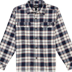 Billabong Boys' Long Sleeve Button-Down Flannel Shirt-0