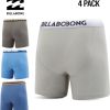 Billabong Mens Underwear 4 Pack Microfiber Performance Boxer Briefs for Men-1