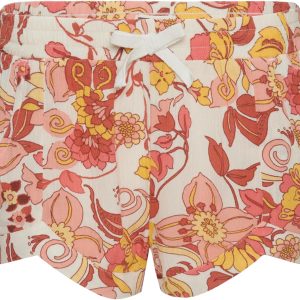Billabong Girls Mad for You Elastic Waist Pull-on Shorts, Side Seam Pockets-0