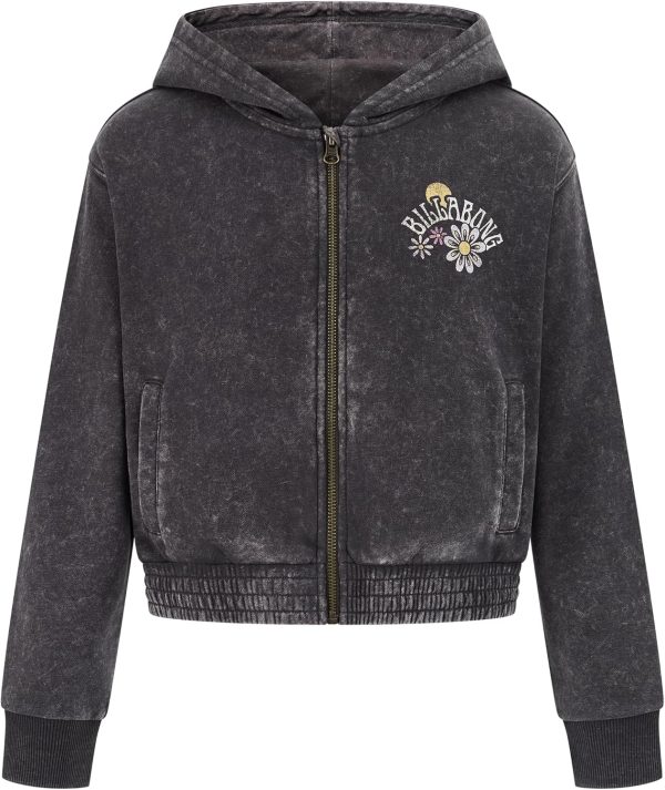 Billabong girls Full-zip French Terry Hoodie Sweatshirt terry hoodie sweatshirt