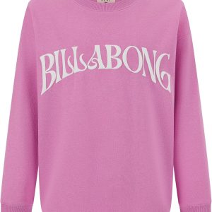 Billabong girls Long Sleeve Pullover Crewneck Sweatshirt, Soft French Terry Fleece, Relaxed Oversized Fit-0