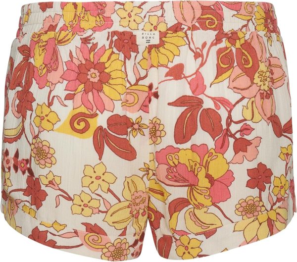 Billabong Girls Mad for You Elastic Waist Pull-on Shorts, Side Seam Pockets-2