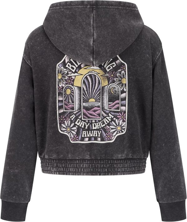 Billabong girls Full-zip French Terry Hoodie Sweatshirt billabong girls full-zip