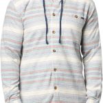 Billabong mens Baja Fleece Hood Flannel Shirt-0