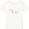 Roxy Girls T-Shirt Coconut Milk Screen Printed Top