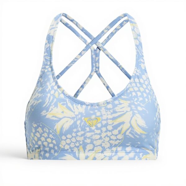 Roxy Heart Into It Sports Bra Women Grapemist Charcoal