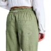 Roxy Juniors Oceanside Pants Women Oil Green Linen