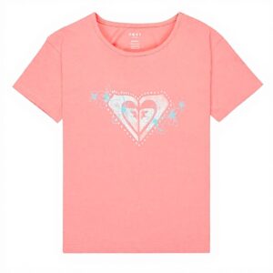 Roxy Girls Pink T-Shirt Short Sleeve Night Lily