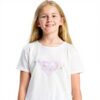 Roxy Girls Short Sleeve T-Shirt White Screen Printed